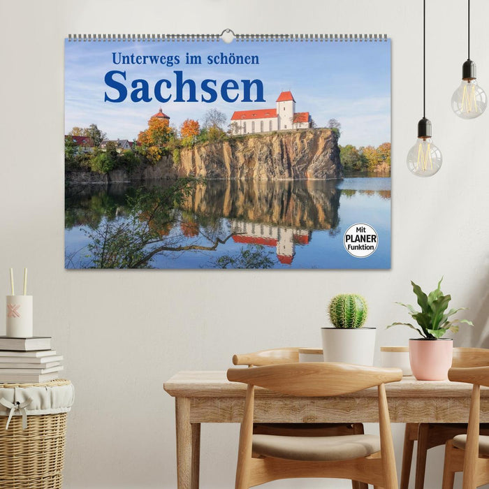 On the road in beautiful Saxony (CALVENDO wall calendar 2024) 