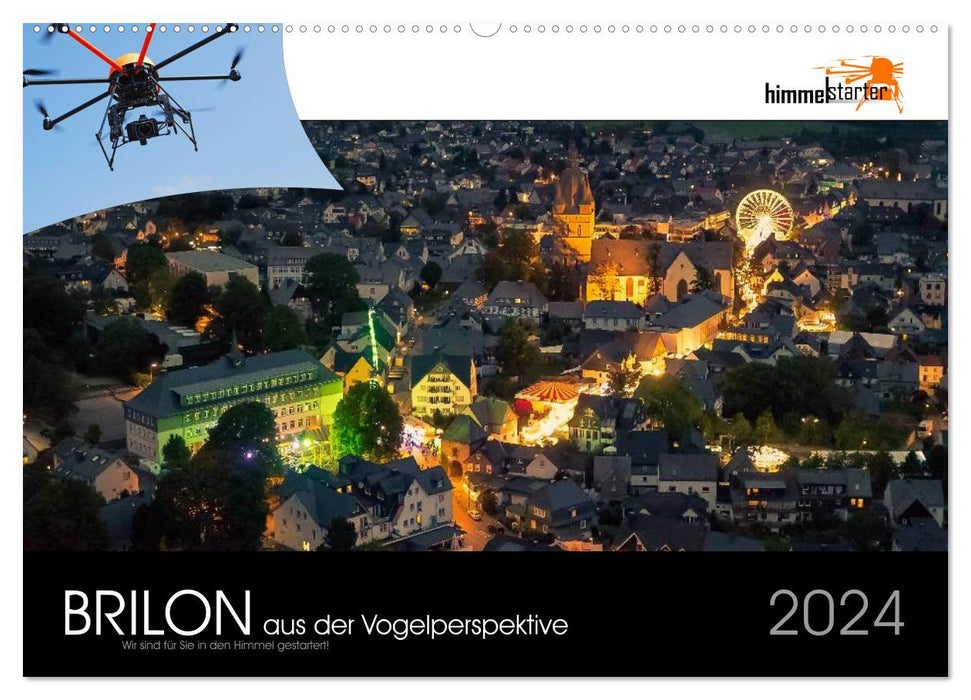 Brilon from a bird's eye view (CALVENDO wall calendar 2024) 