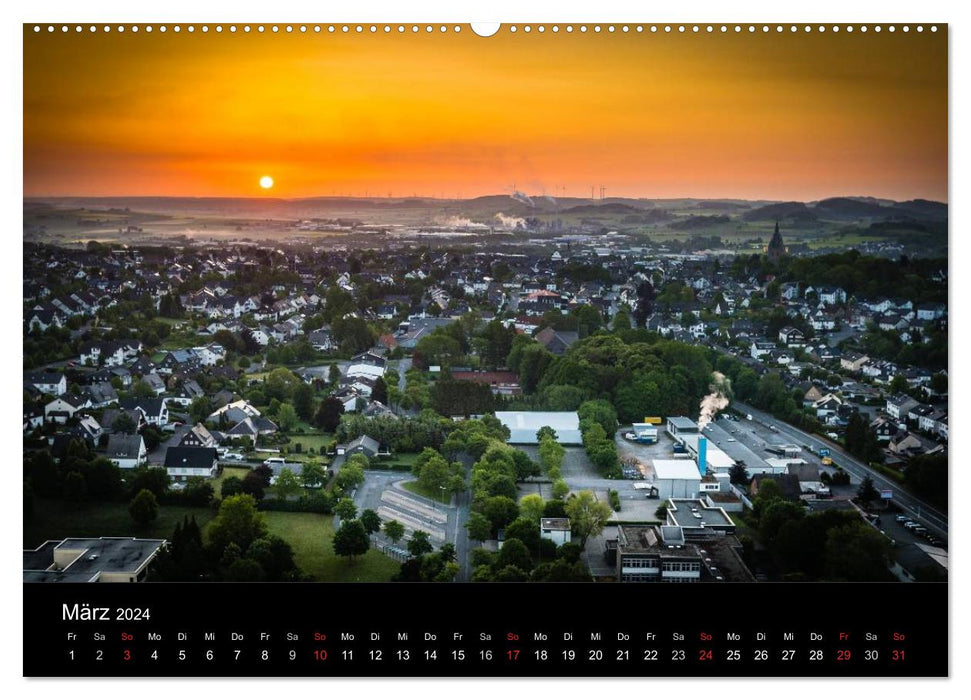 Brilon from a bird's eye view (CALVENDO wall calendar 2024) 