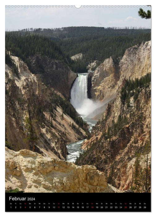 Waterfalls in North America 2024 (CALVENDO Premium Wall Calendar 2024) 