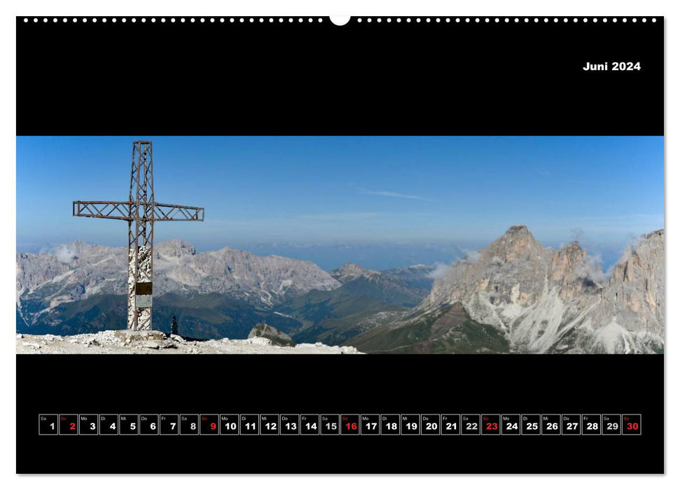 Dolomite panorama, summit happiness and place of longing (CALVENDO wall calendar 2024) 