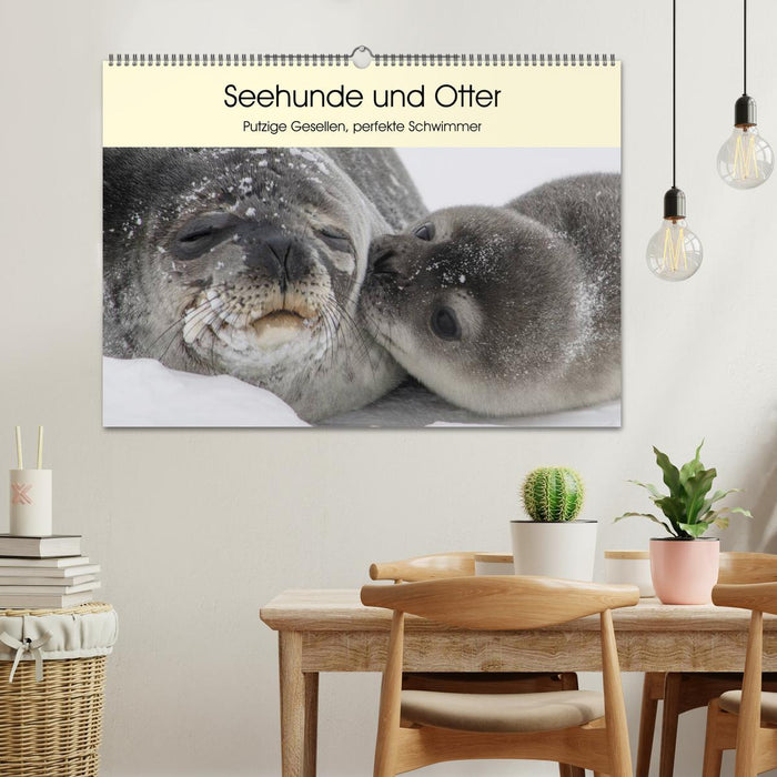 Seals and otters. Cute fellows, perfect swimmers (CALVENDO wall calendar 2024) 