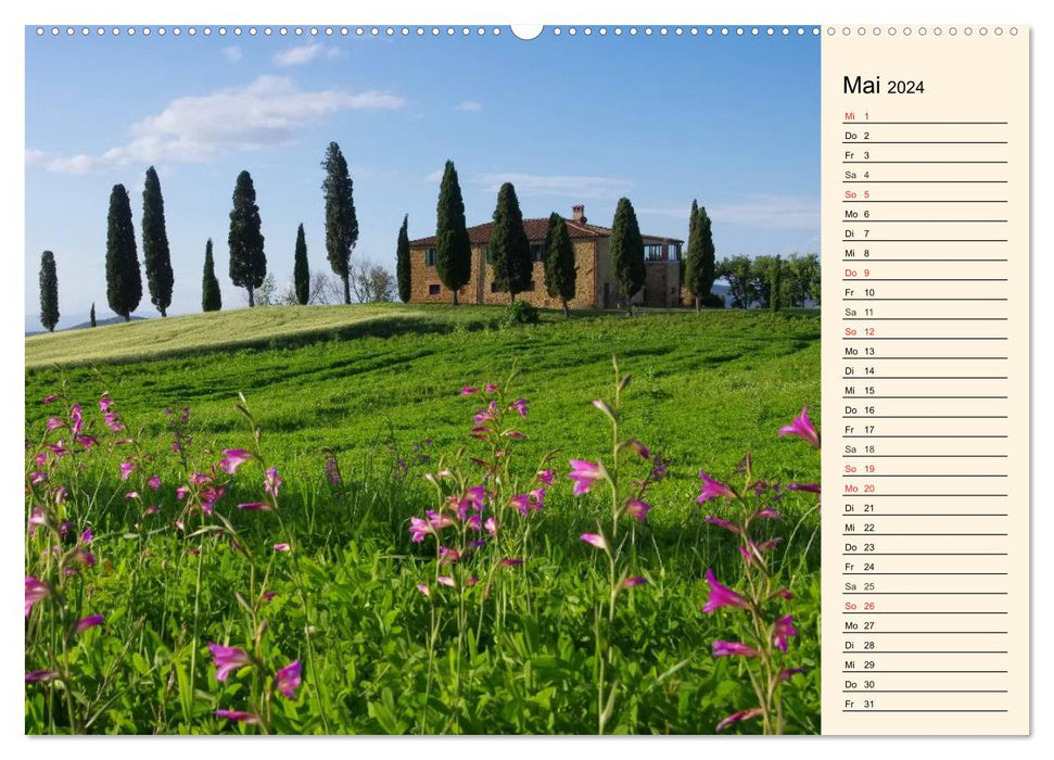 Tuscany – dream landscape in Italy (CALVENDO wall calendar 2024) 