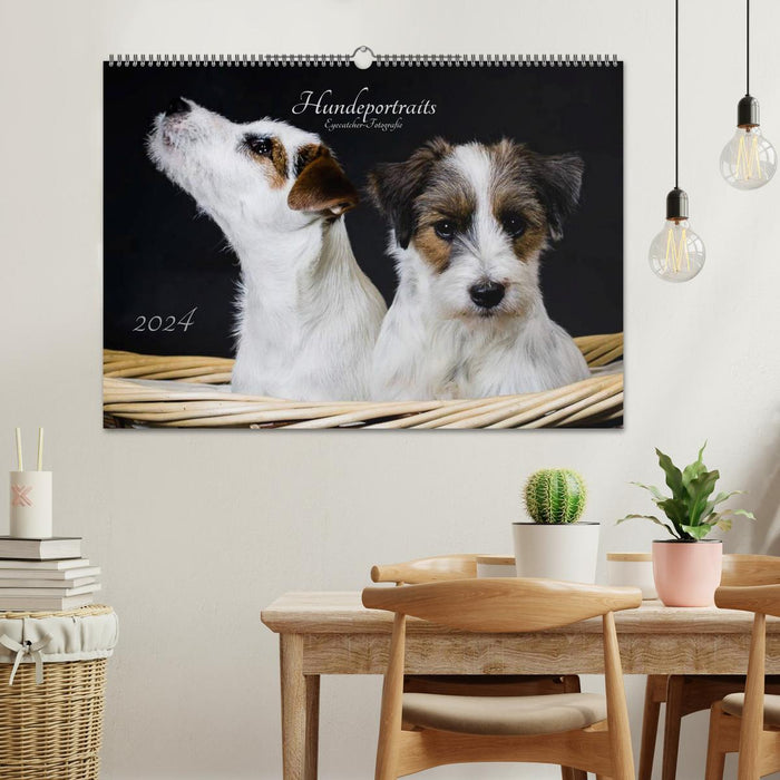 Dog portraits eye-catching photography (CALVENDO wall calendar 2024) 