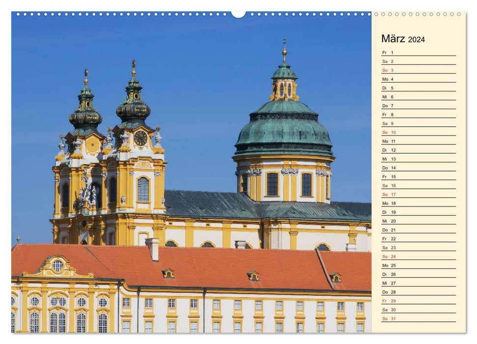 The Wachau - enchanting places on the Danube (CALVENDO wall calendar 2024) 