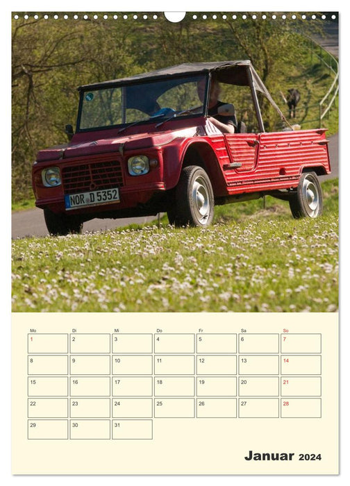 Citroën 2CV - Lebensart Ente (CALVENDO Wandkalender 2024)