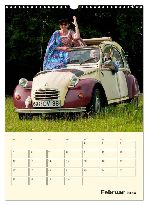 Citroën 2CV - Lebensart Ente (CALVENDO Wandkalender 2024)