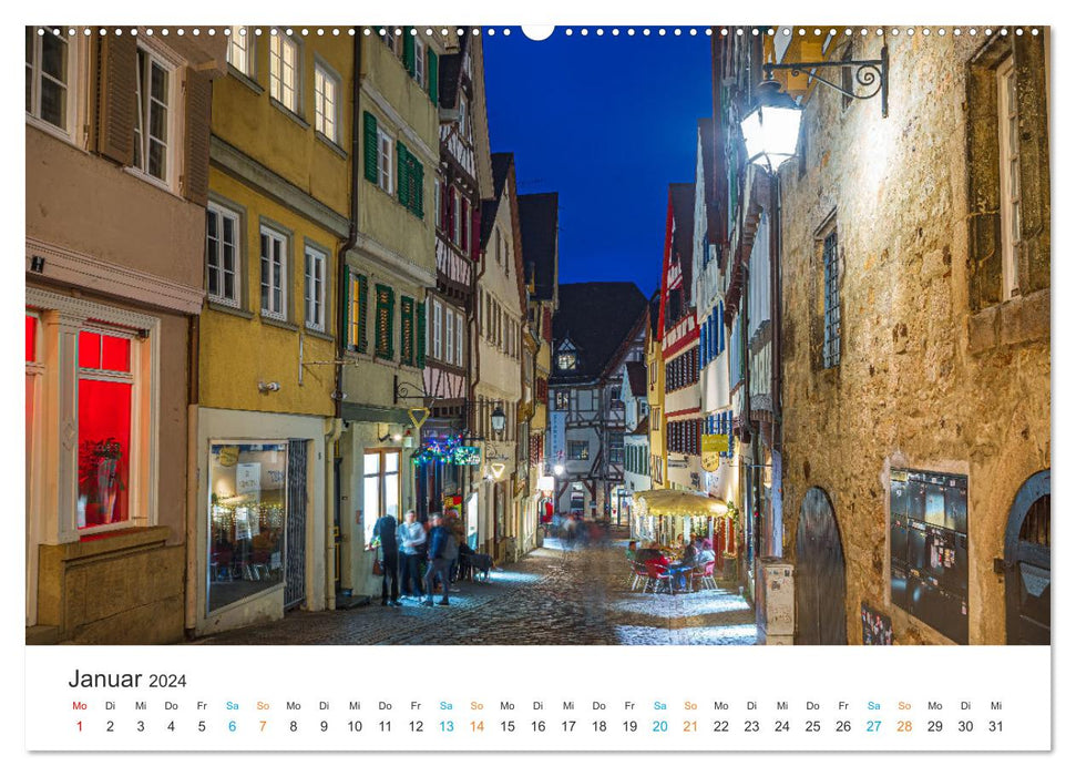 Tübingen - The Swabian university town (CALVENDO Premium Wall Calendar 2024) 