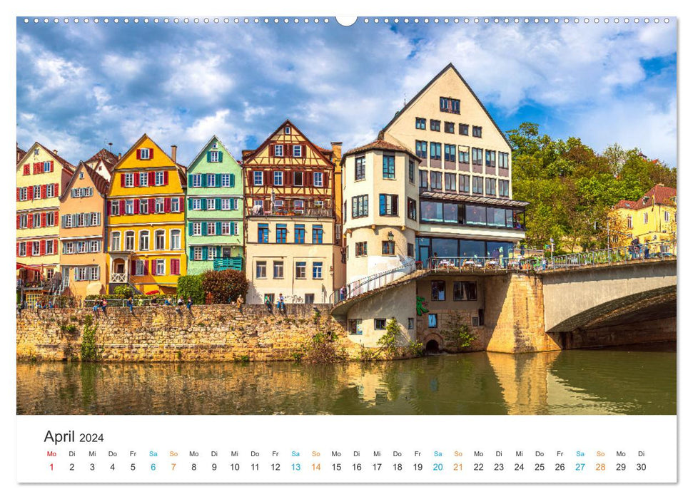 Tübingen - The Swabian university town (CALVENDO Premium Wall Calendar 2024) 