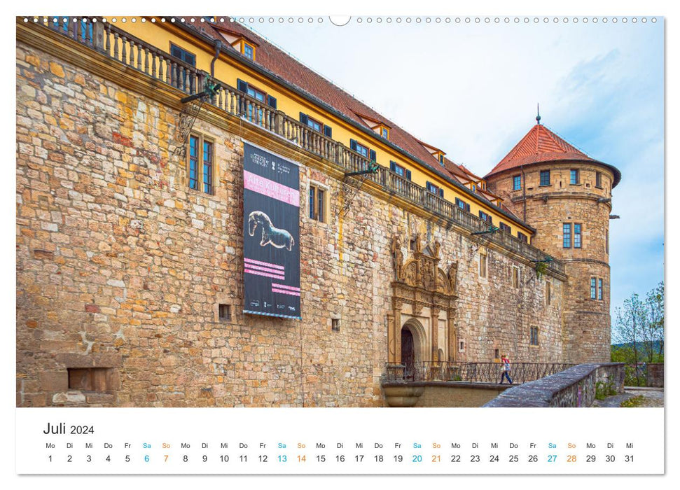 Tübingen - The Swabian university town (CALVENDO Premium Wall Calendar 2024) 