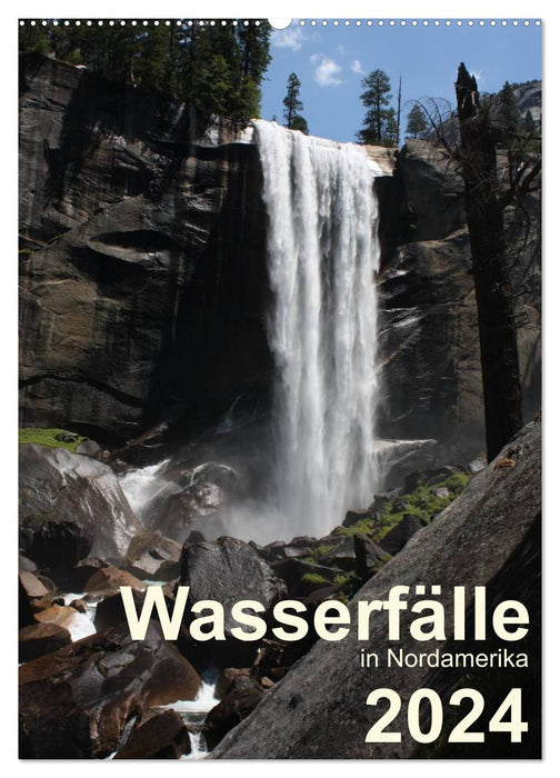 Waterfalls in North America 2024 (CALVENDO wall calendar 2024) 