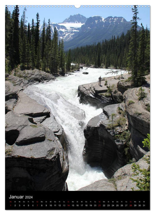 Waterfalls in North America 2024 (CALVENDO wall calendar 2024) 