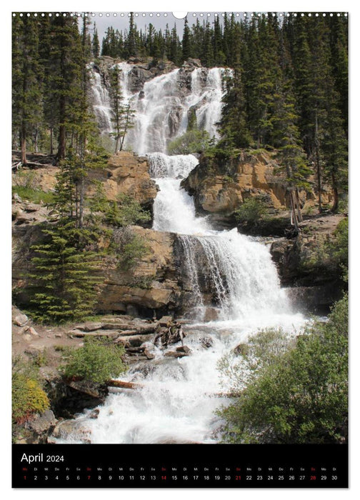 Waterfalls in North America 2024 (CALVENDO wall calendar 2024) 