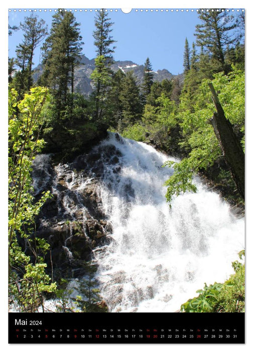 Waterfalls in North America 2024 (CALVENDO wall calendar 2024) 