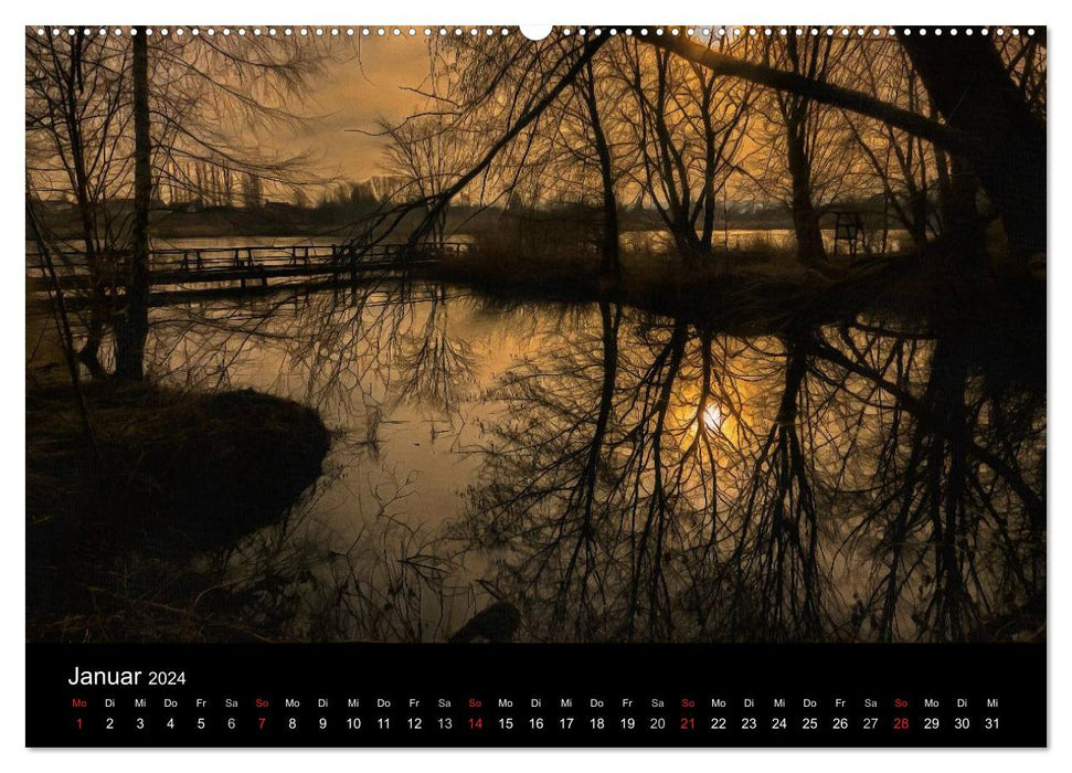 Sacrificial moor Vogtei at the center of Germany (CALVENDO wall calendar 2024) 