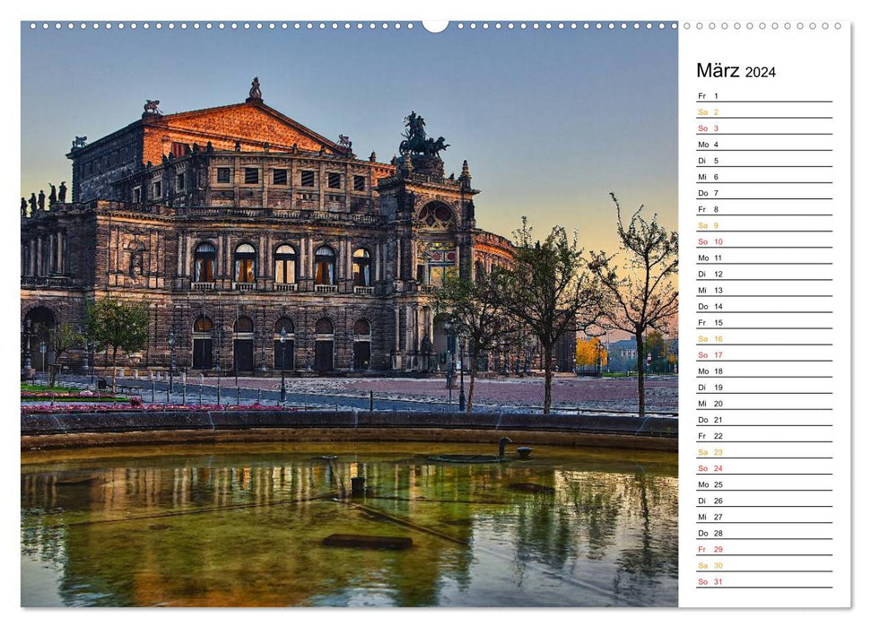 Dresden Pictures 2024 (CALVENDO Premium Wall Calendar 2024) 