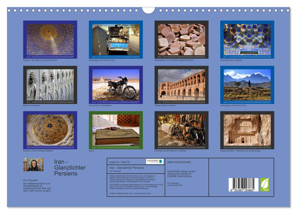 Iran - Highlights of Persia (CALVENDO wall calendar 2024) 