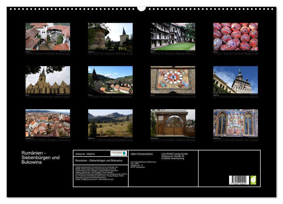 Romania - Transylvania and Bukovina (CALVENDO wall calendar 2024) 