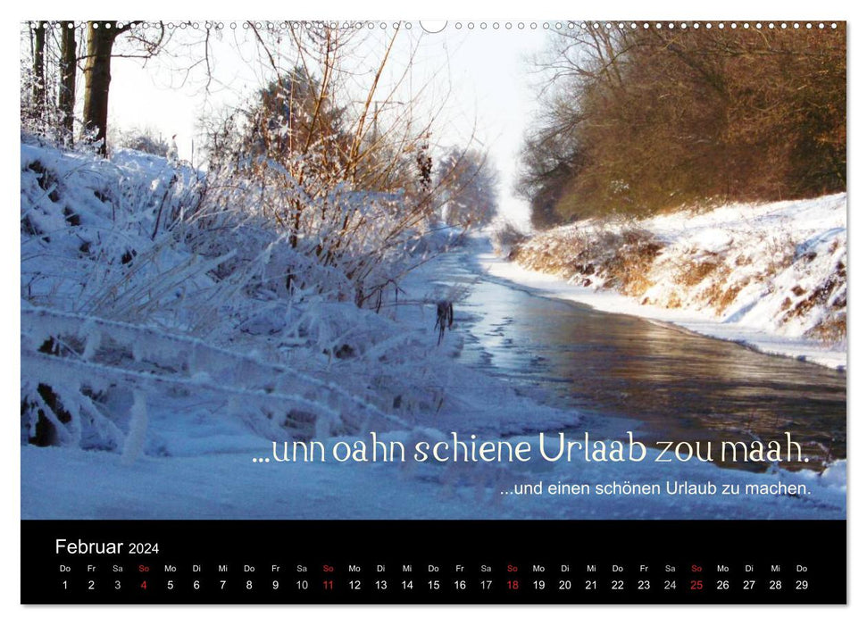 The Wetterau with dialect statements (CALVENDO Premium Wall Calendar 2024) 