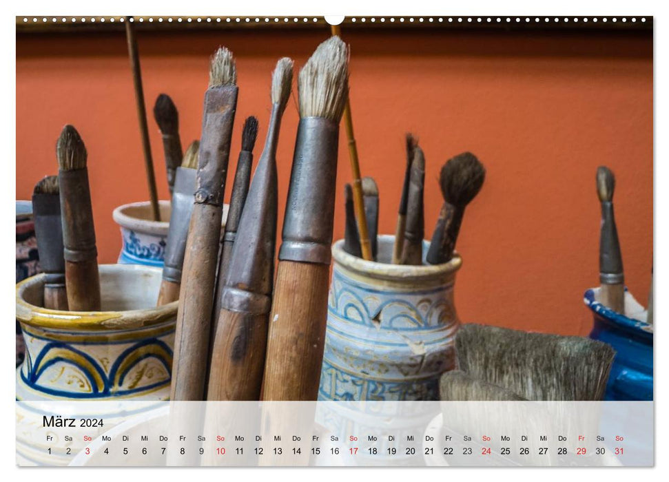 To paint. Impressions from the world of colors (CALVENDO wall calendar 2024) 