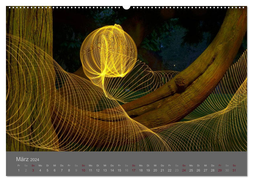 Detmold Lichtspielerei (CALVENDO Wandkalender 2024)