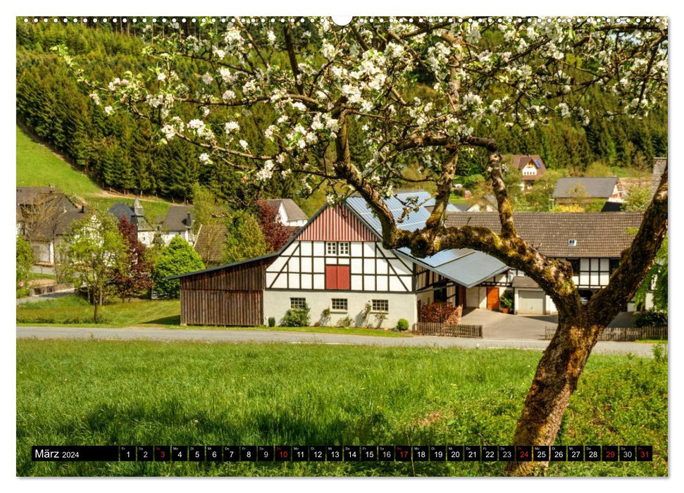 View of the Sauerland (CALVENDO Premium Wall Calendar 2024) 