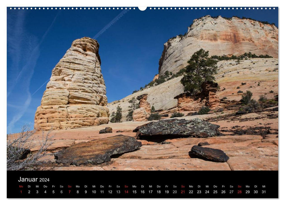 Rocky landscapes (CALVENDO Premium wall calendar 2024) 