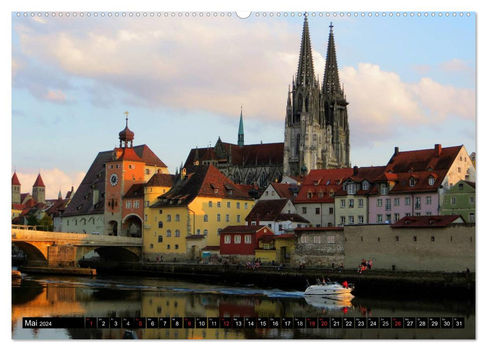 Regensburg erleben (CALVENDO Wandkalender 2024)