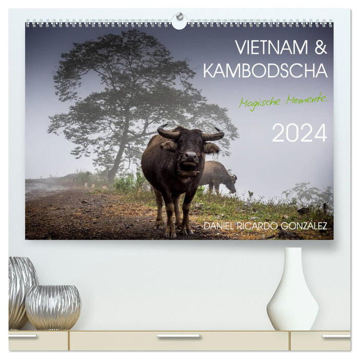 Vietnam and Cambodia - magical moments. (CALVENDO Premium Wall Calendar 2024) 