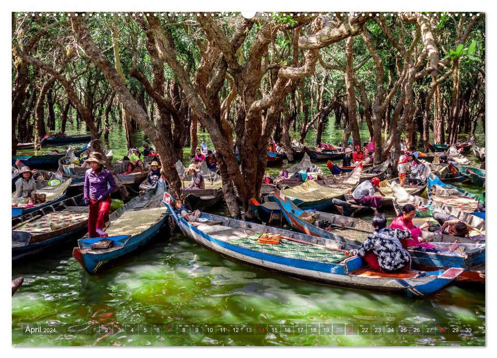 Vietnam und Kambodscha - Magische Momente. (CALVENDO Premium Wandkalender 2024)