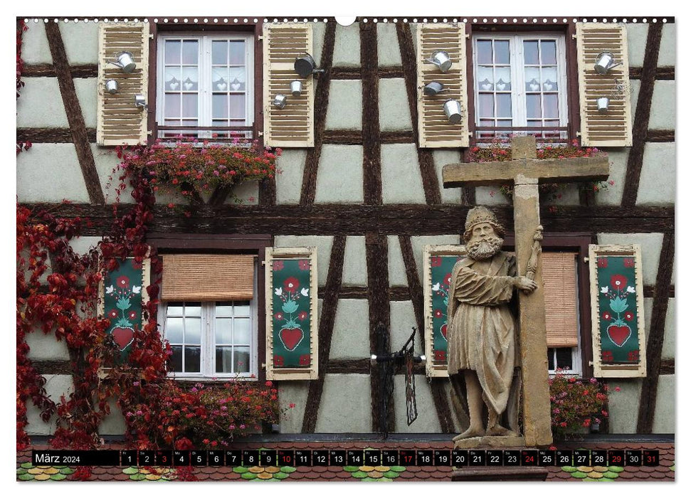 Destination Alsace (CALVENDO wall calendar 2024) 