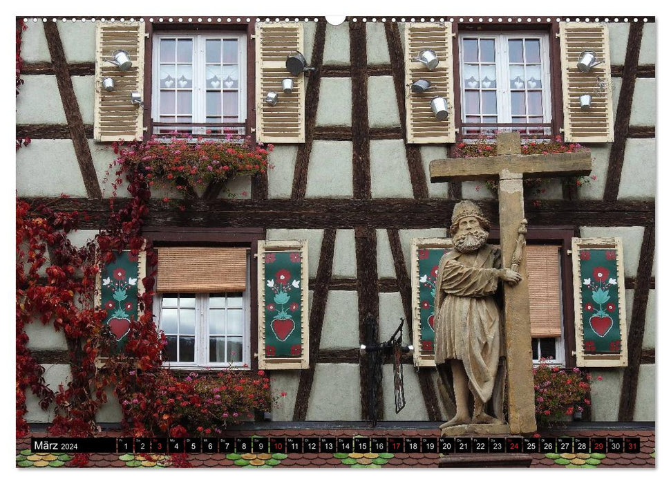 Destination Alsace (Calendrier mural CALVENDO 2024) 