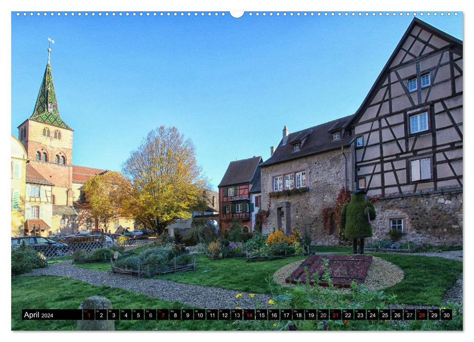 Destination Alsace (CALVENDO wall calendar 2024) 