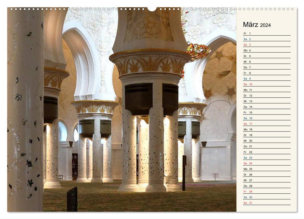 Abu Dhabi et Dubaï (Calvendo Premium Wall Calendar 2024) 