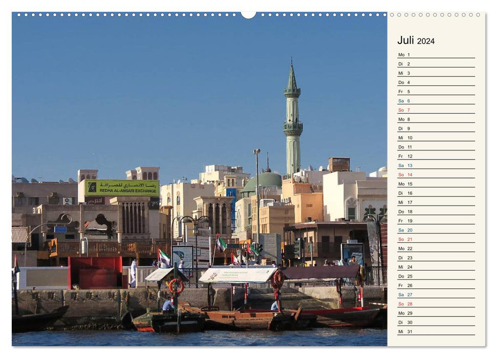 Abu Dhabi et Dubaï (Calvendo Premium Wall Calendar 2024) 