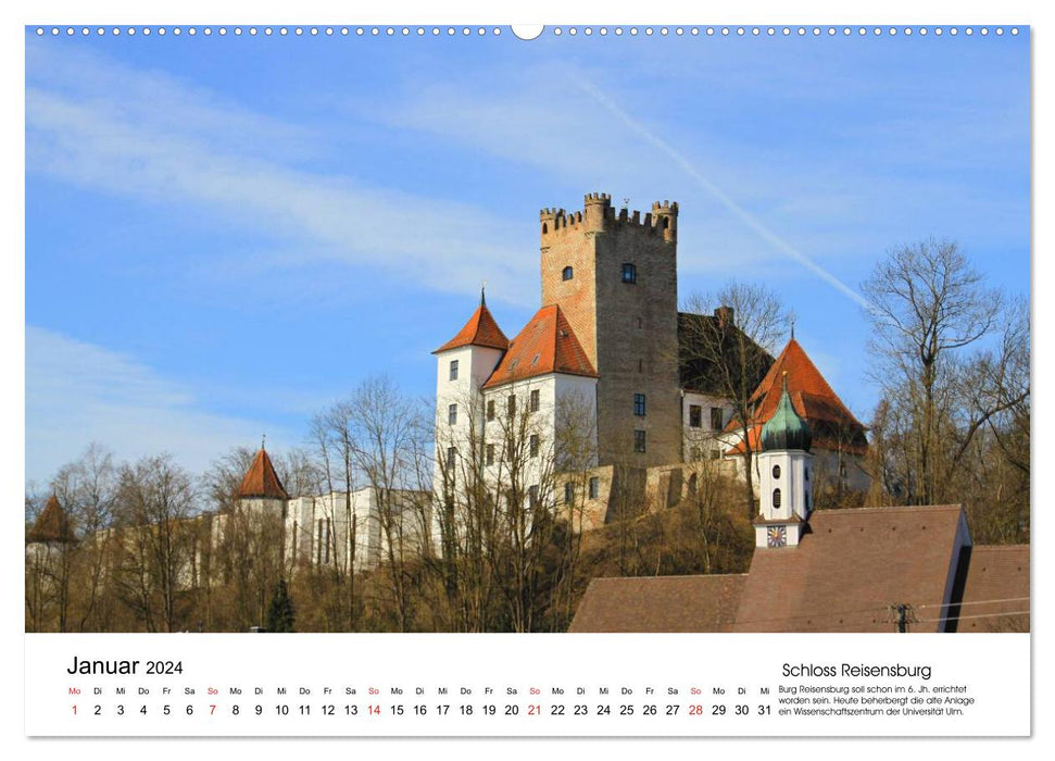 Deutschlands Burgen - besondere Burgen und schöne Schlösser (CALVENDO Wandkalender 2024)