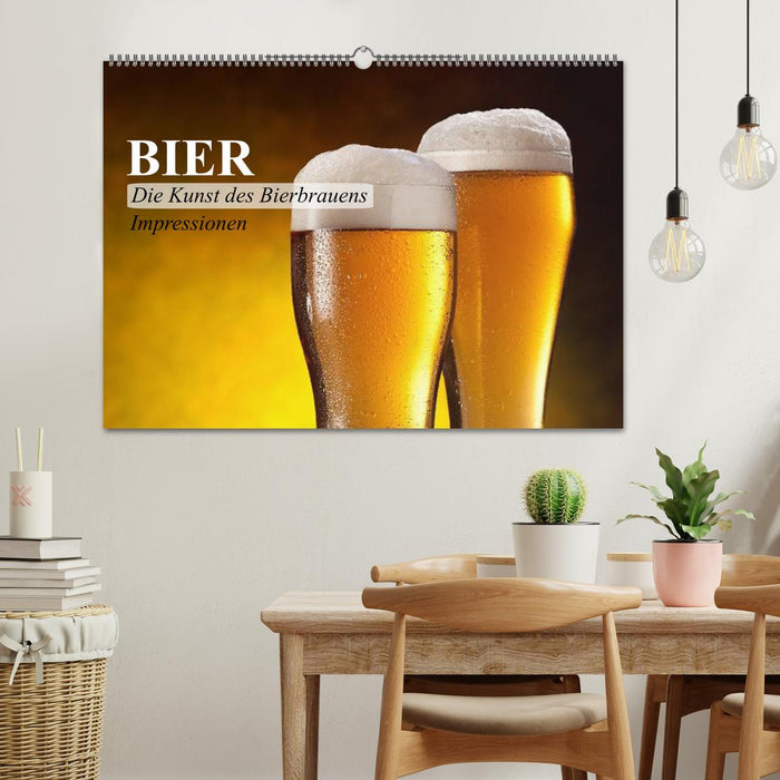 Bière. L'art de brasser la bière. Impressions (Calendrier mural CALVENDO 2024) 
