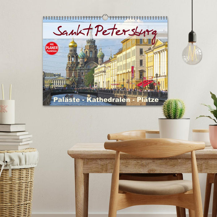 Saint-Pétersbourg - Palais - Cathédrales - Places (Calendrier mural CALVENDO 2024) 