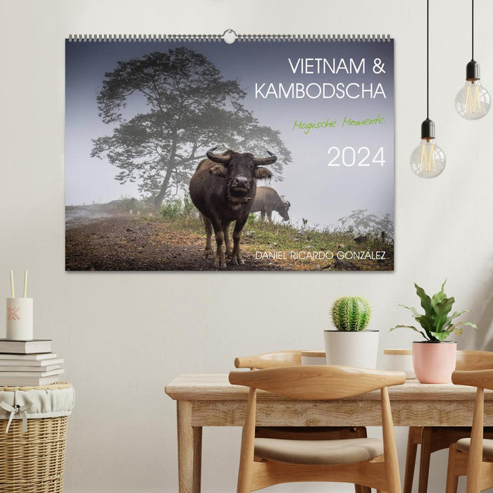 Vietnam und Kambodscha - Magische Momente. (CALVENDO Wandkalender 2024)