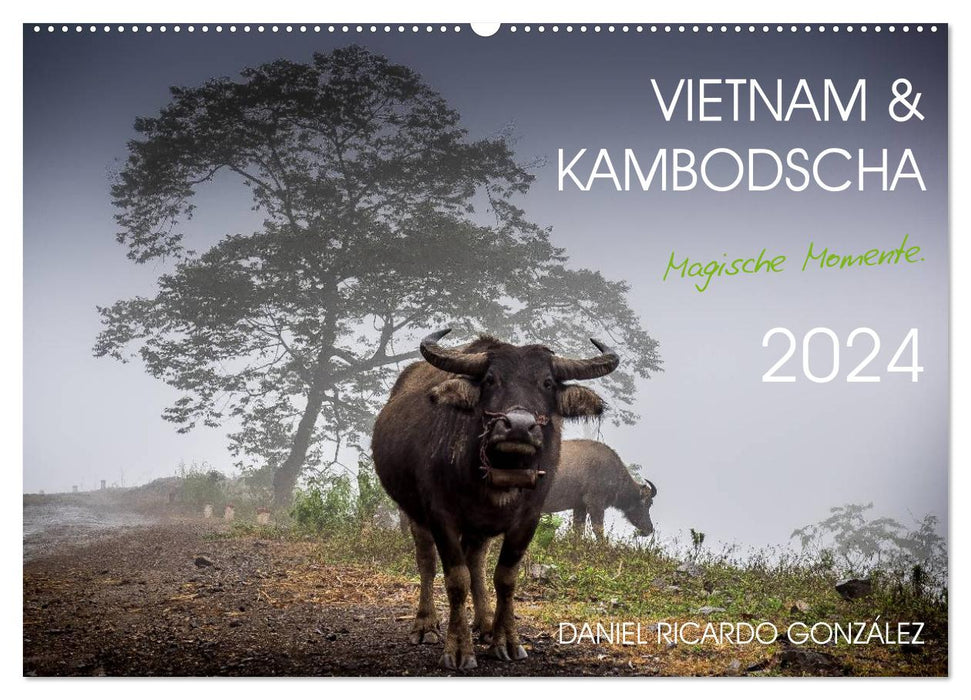Vietnam et Cambodge - des moments magiques. (Calendrier mural CALVENDO 2024) 