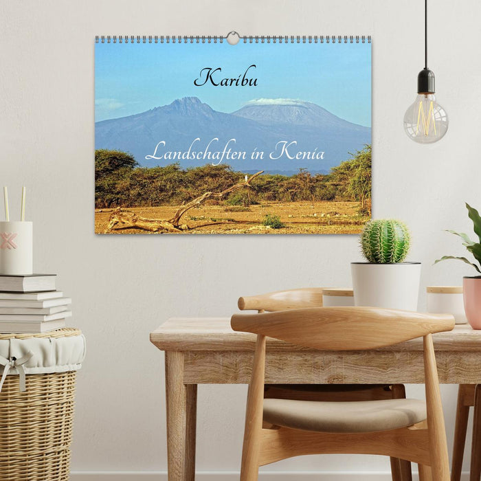Caribou - landscapes in Kenya (CALVENDO wall calendar 2024) 