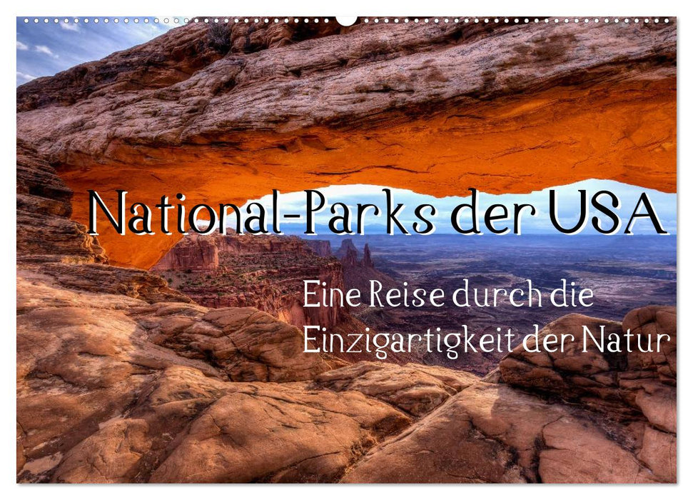 Parcs nationaux des États-Unis (calendrier mural CALVENDO 2024) 