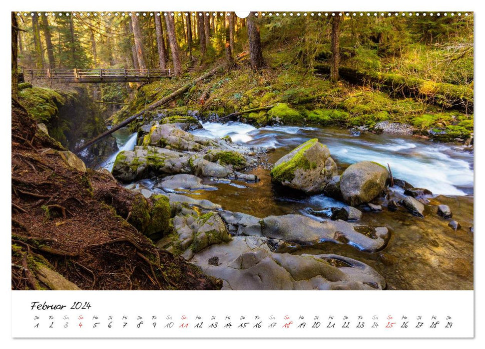 Parcs nationaux des États-Unis (calendrier mural CALVENDO 2024) 