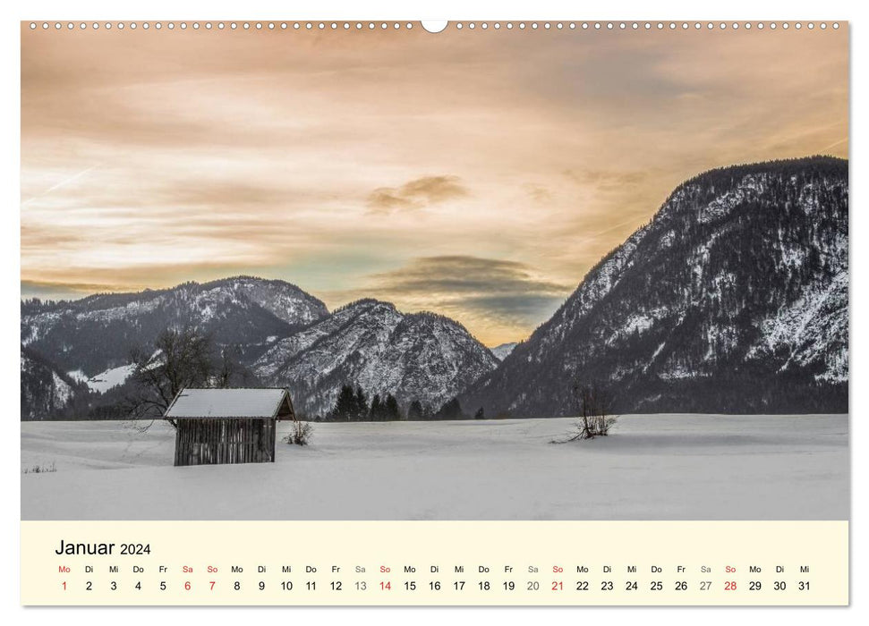 Das Saalachtal - Herz des Pinzgau (CALVENDO Wandkalender 2024)