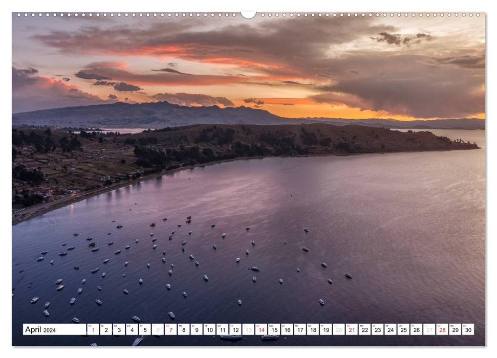 Bolivia - Lake Titicaca and Copacabana (CALVENDO Premium Wall Calendar 2024) 