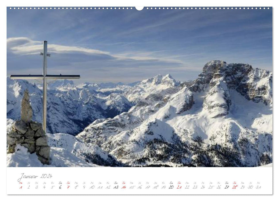 Süchtig nach den Dolomiten (CALVENDO Premium Wandkalender 2024)