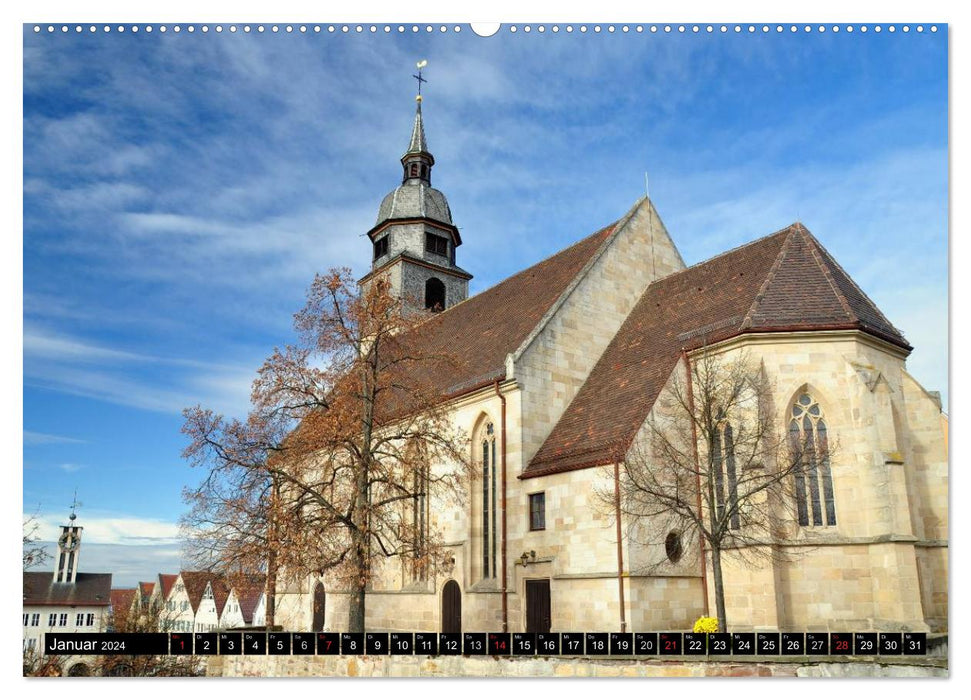 Promenade à Böblingen (calendrier mural CALVENDO 2024) 