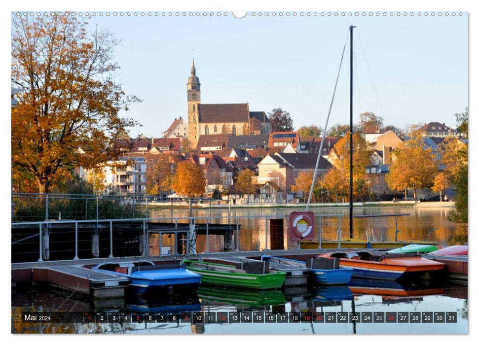 Promenade à Böblingen (calendrier mural CALVENDO 2024) 