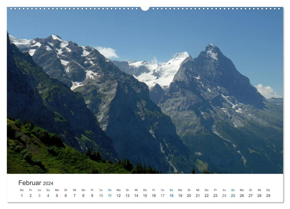 Schweizer Panoramen (CALVENDO Premium Wandkalender 2024)