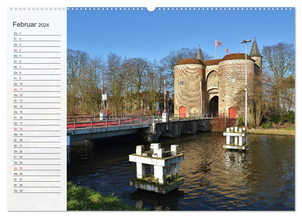 Discover Belgium - Bruges and Leuven (CALVENDO Premium Wall Calendar 2024) 